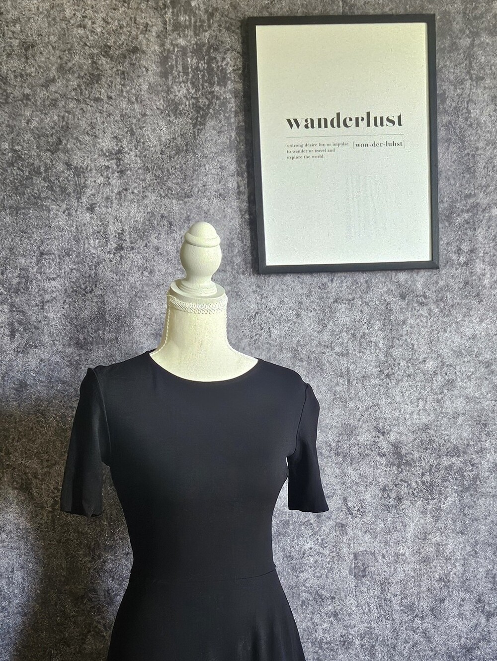 Aqua Little Leather Black Dress
